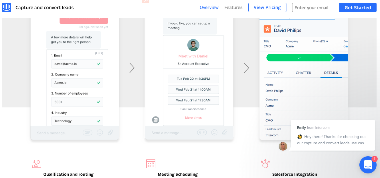 Lead Generation Software & Tools - Intercom Acquire