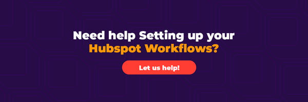 Set up your workflows with hubspot